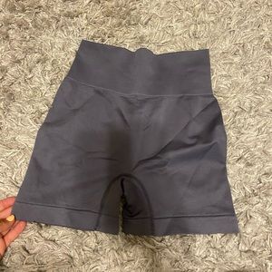 purpleish shein biker shorts